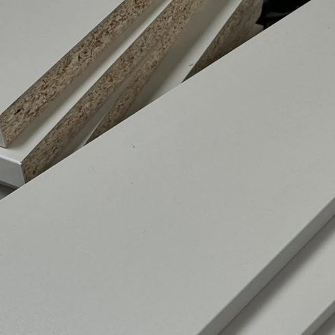 A close-up of a taped edge with no visible glue line