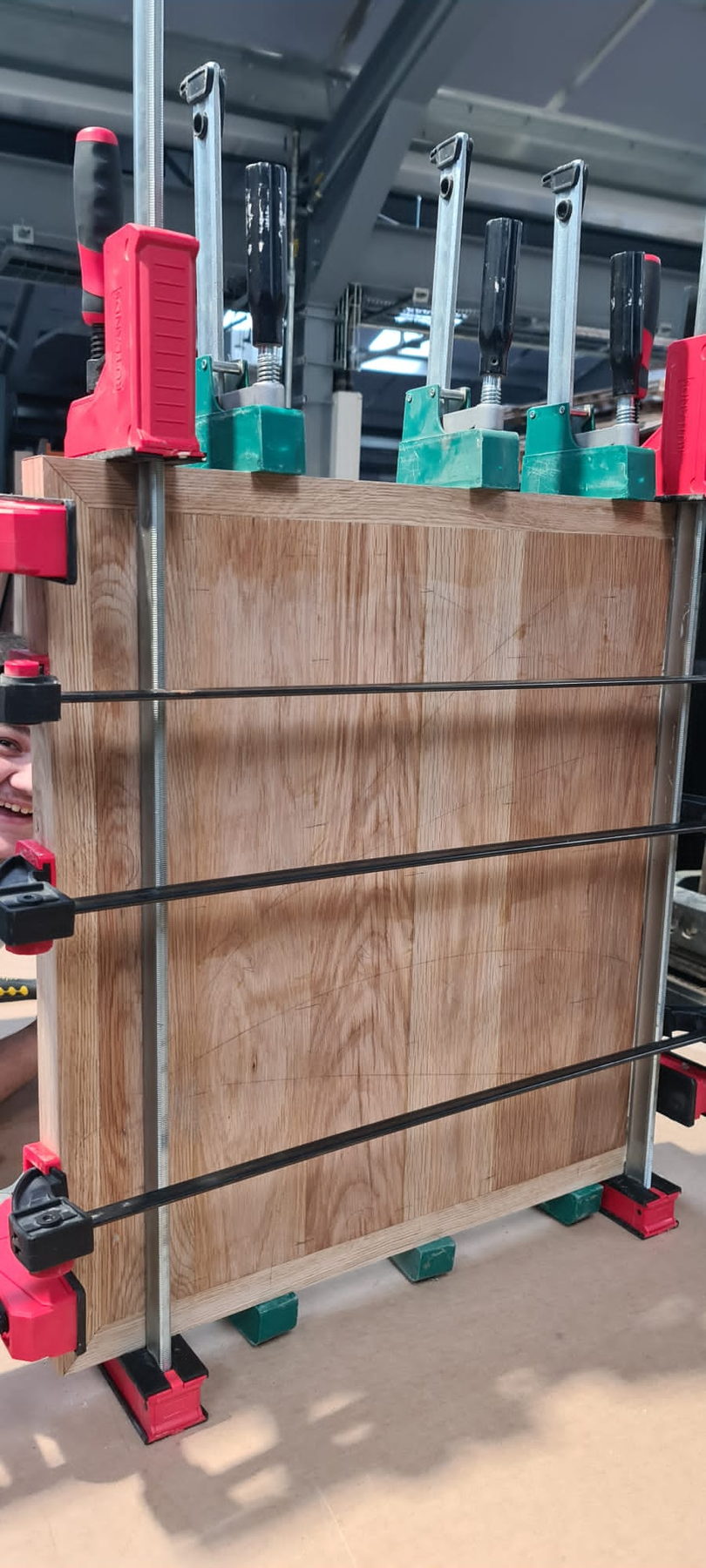 The same glue-up from the other side
