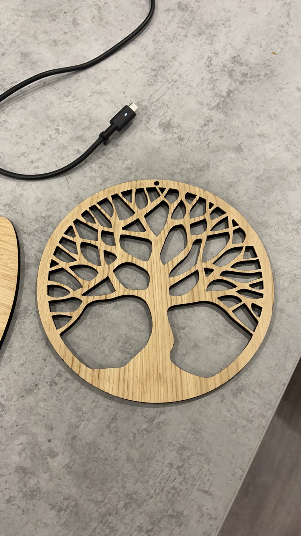 Our own tree, cut on the CNC